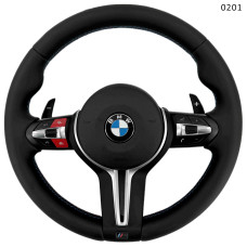 M Спорт волан BMW 1 F20 2 3 F30 4 X1 X2 X3 X4 X5 F15 X6 с червени бутони - 0201